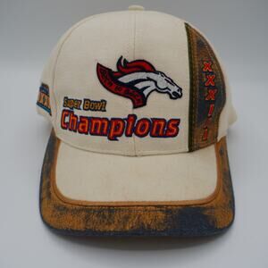Logo Athletic 1999 DENVER BRONCOS SUPER BOWL CHAMPIONS Cap Hat Back to Back VTG